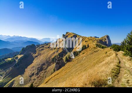 Der Latschenkopf auf dem Braunecker Bergweg Stockfoto