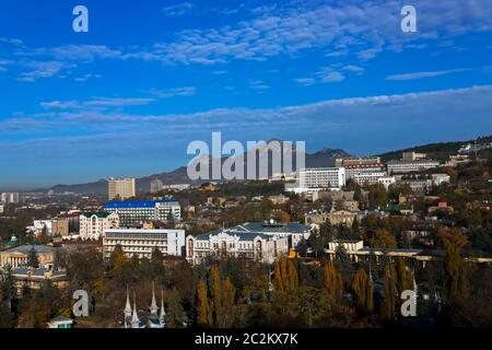 Pyatigorsk ist eine Ferienstadt im Stawropol-Gebiet der Russischen Föderation. Die größte Stadt des kaukasischen Mineralwassers. Stockfoto
