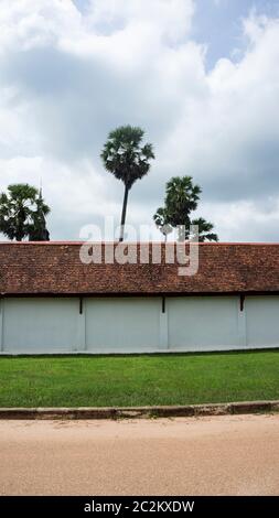 Dass inghang stupa Tempel Laos Architektur wand Gras Stockfoto