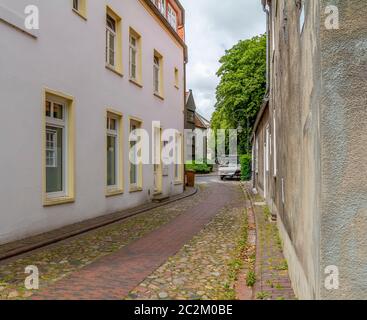 Eindruck einer Stadt Jever, die in Ostfriesland im Norden Deutschlands befindet. Stockfoto