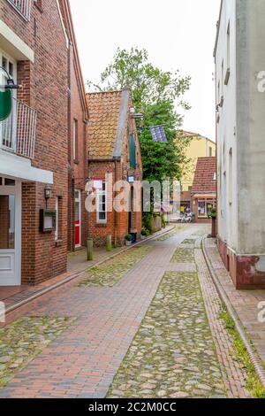 Eindruck einer Stadt Jever, die in Ostfriesland im Norden Deutschlands befindet. Stockfoto