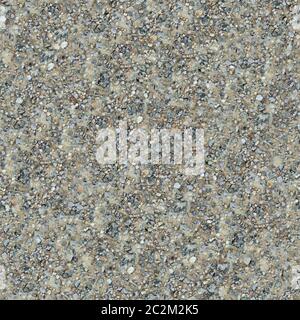 Nahtlose Textur von Grey Dirt Country Road. Stockfoto