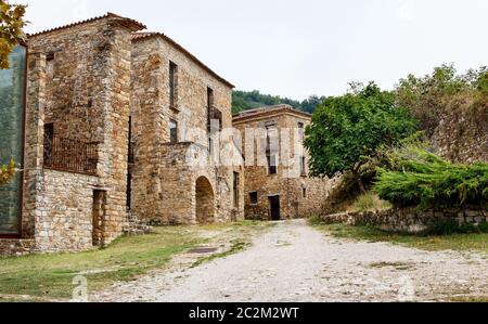 Roscigno Vecchio - alten, verlassenen Dorf in Cilento, Kampanien, Italien Stockfoto