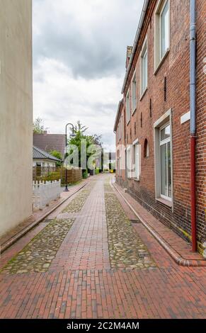 Eindruck einer Stadt Jever, die in Ostfriesland im Norden Deutschlands befindet. Stockfoto