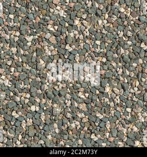 Nahtlose kachelbare Textur von varicolored zerkleinerten Granit Oberfläche. Stockfoto