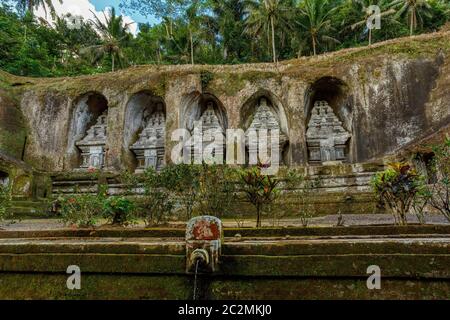 Königliche Gräber am Gunung Kawi Tempel, Bali, Indonesien Stockfoto