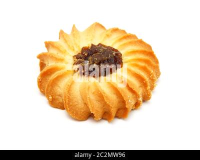 ein Plätzchen mit Marmelade Stockfoto
