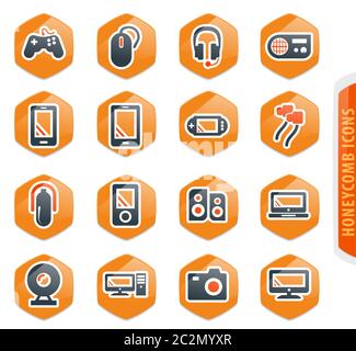 Gadget Vector Icons für User Interface Design Stockfoto
