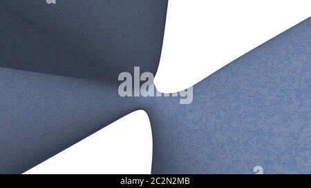 Chaotischer abstrakter 3D-Hintergrund von gebogenen geometrischen Mustern der Steinfarbe mit Beleuchtung und Schatten für verschiedene Anwendungen, die bunte Bereiche benötigen Stockfoto