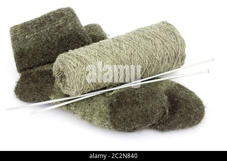 Socken aus Wolle Stockfoto