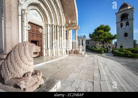 An der Duomo Kathedrale San Ciriaco in Ancona Marken Italien Stockfoto