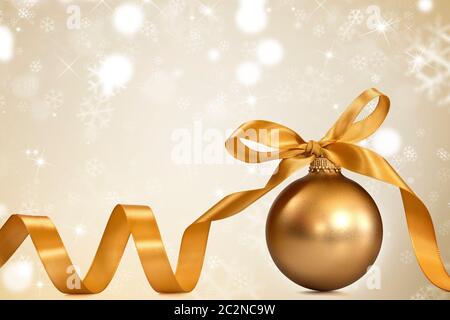 goldene weihnachten Urlaub Hintergrund Stockfoto