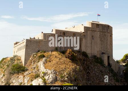 Lovrijenac Festung in Dubrovnik. Kroatien Stockfoto