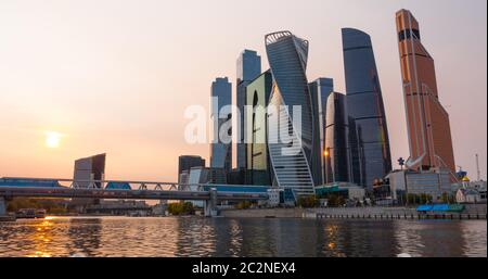 Moskau (Moscow International Business Center), Russland Stockfoto