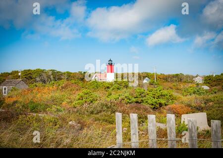 Nauset Beach, Seashore und Leuchtturm. Cape Cod, USA. Stockfoto