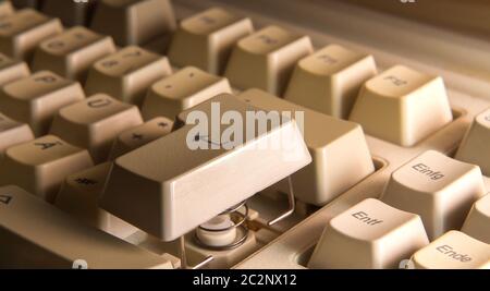 Computer-Tastatur Nahaufnahme Stockfoto