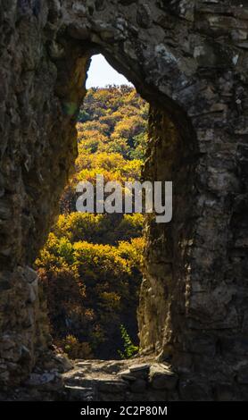 Georgische Herbstlandschaft Stockfoto