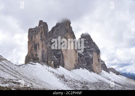 Tre Cime di Lavaredo Stockfoto