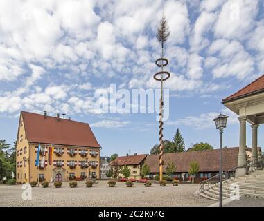 Rathaus Weiler i. Allgäuer Stockfoto