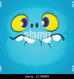 Cartoon Monster tragen Brillen. Vektor Monster Illustration isoliert Stock Vektor