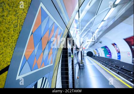 Kunstwerke von Marble Arch von Annabel Gray, U-Bahnstation Marble Arch, Oxford Street, Mayfair, Paddington, London Stockfoto