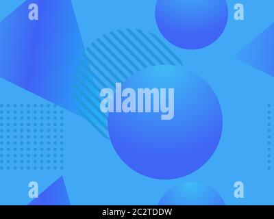 Geometrische Formen nahtlose Muster. Zine Kultur Zusammenfassung Hintergrund. Vector Illustration Stock Vektor