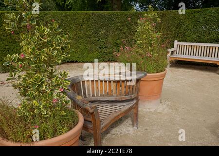 Alnwick Garden: Ein moderner Garten neben dem Alnwick Castle in Northumberland County Stockfoto