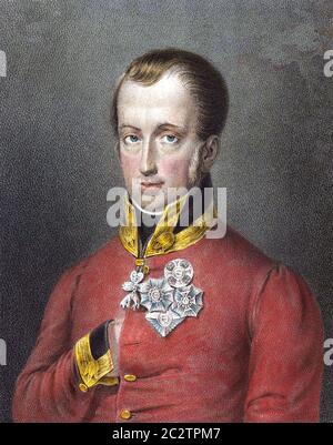 FRANZ II., HEILIGER RÖMISCHER KAISER (1768-1835) letzter der Heiligen römischen Kaiser Stockfoto