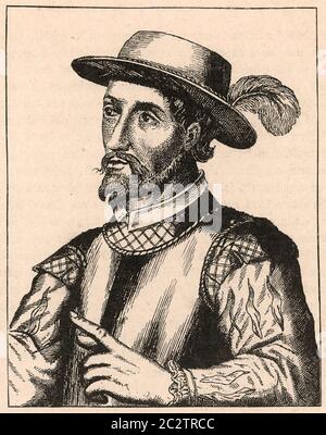 JUAN PONCE de LEÓN (1474-1521) Spanischer Entdecker und Eroberer Stockfoto