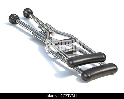 Krücken 3D Stockfoto