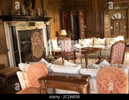 Innenansicht des Leeds Castle in Kent, England. Stockfoto