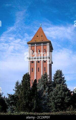 Der ehemalige Wasserturm von Aken an der Elbe Stockfoto