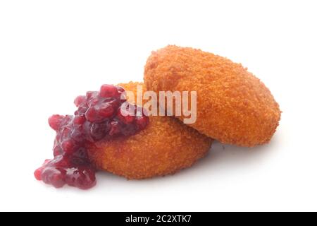 Gebackener Camembert Stockfoto