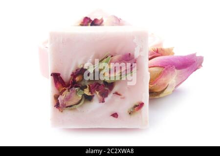 Rose Seife Stockfoto
