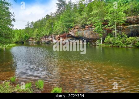 Pickett Lake im Pickett State Park, TN. Stockfoto