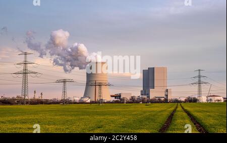 Kraftwerk Lippendorf Leipzig Stockfoto