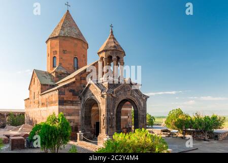 Khor Virap Kloster, ein Wahrzeichen Armeniens am frühen Morgen Stockfoto