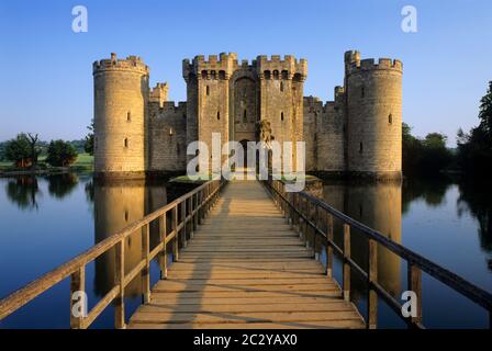 Bodiam Castle, East Sussex, Großbritannien Stockfoto