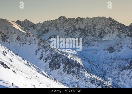 Winter Berg in Polen von Tatra - Kasprowy Wierch Stockfoto