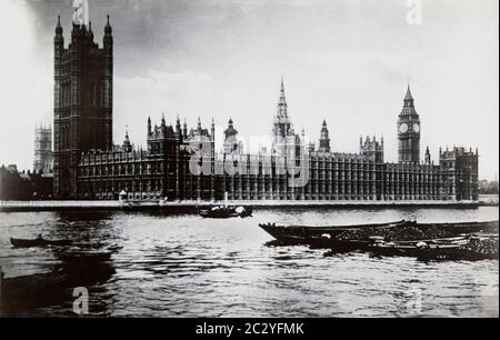 Historisches Großbritannien, englische Stadtstraßen und Landschaften um 1900, einschließlich Wales, London und City of London und britische Hafenstädte und Städte Stockfoto