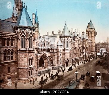 Historisches Großbritannien, englische Stadtstraßen und Landschaften um 1900, einschließlich Wales, London und City of London und britische Hafenstädte und Städte Stockfoto