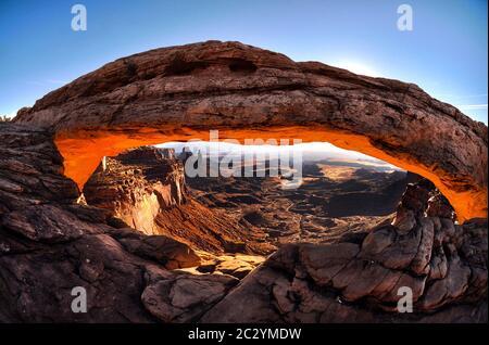 Mesa Arch, Canyonland National Park, Utah, USA Stockfoto