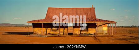 Verlassene Haus in der Wüste, Silverston, New South Wales, Australien Stockfoto