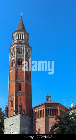 San Gottardo Glockenturm in Mailand, achteckigen Glockenturm Stockfoto