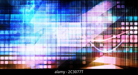 Globale Digitalisierung Abstract Background Hintergrund-Hintergrundbild-Konzept Stockfoto