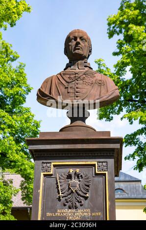 Kronprinz Rudolf, Rudolf-Denkmal im Rudolfspark, Bad Ischl, Salzkammergut, Oberösterreich, Österreich Stockfoto