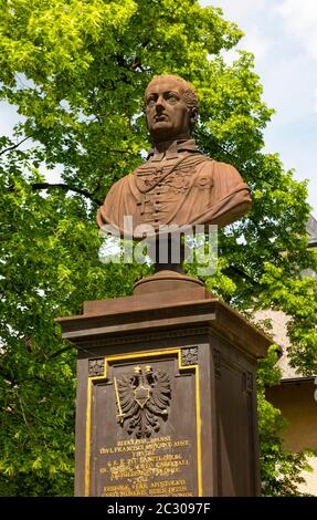 Kronprinz Rudolf, Rudolf-Denkmal im Rudolfspark, Bad Ischl, Salzkammergut, Oberösterreich, Österreich Stockfoto