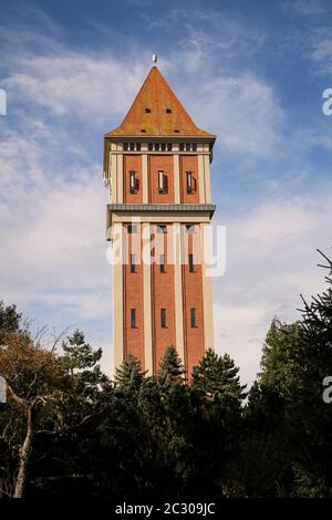 Der ehemalige Wasserturm von Aken an der Elbe Stockfoto