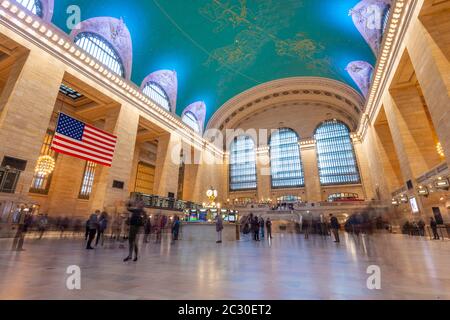 Innenansicht des Grand Central Station, Grand Central Terminal, Manhattan, New York City, New York State, USA Stockfoto