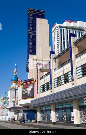 House of Blues, Atlantic City Boardwalk, New Jersey, Vereinigte Staaten Stockfoto